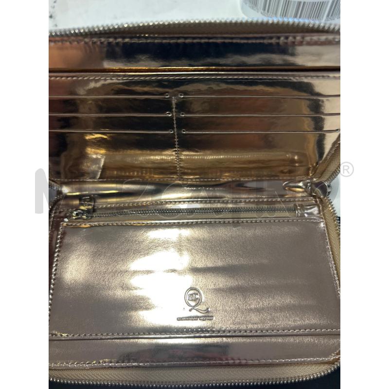 PORTA FOGLIO ALEXANDER MCQUEEN METALLIC ROSE GOLD  | Mercatino dell'Usato Roma rebibbia 3