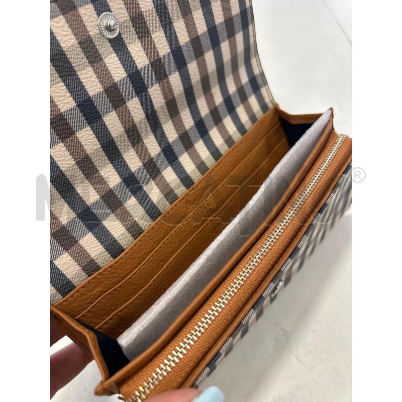 PORTA FOGLIO AQUASCUTUM PELLE FANTASIA QUADRI BLU MARR | Mercatino dell'Usato Roma rebibbia 2