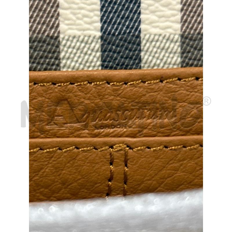 PORTA FOGLIO AQUASCUTUM PELLE FANTASIA QUADRI BLU MARR | Mercatino dell'Usato Roma rebibbia 3