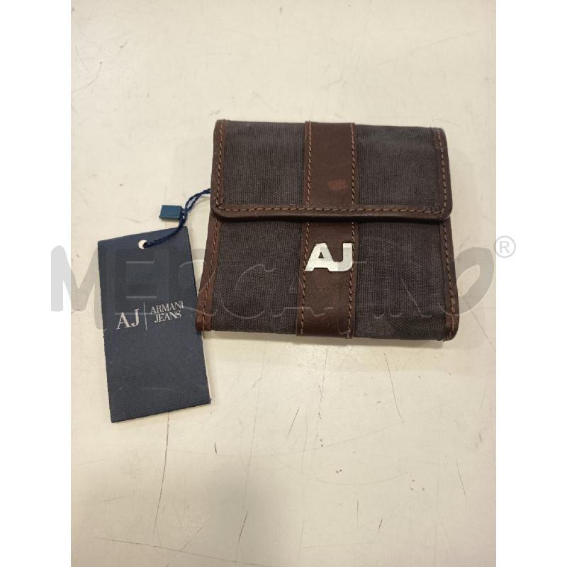 PORTA FOGLIO ARMANI JEANS JEANS MARRONE  | Mercatino dell'Usato Roma rebibbia 1