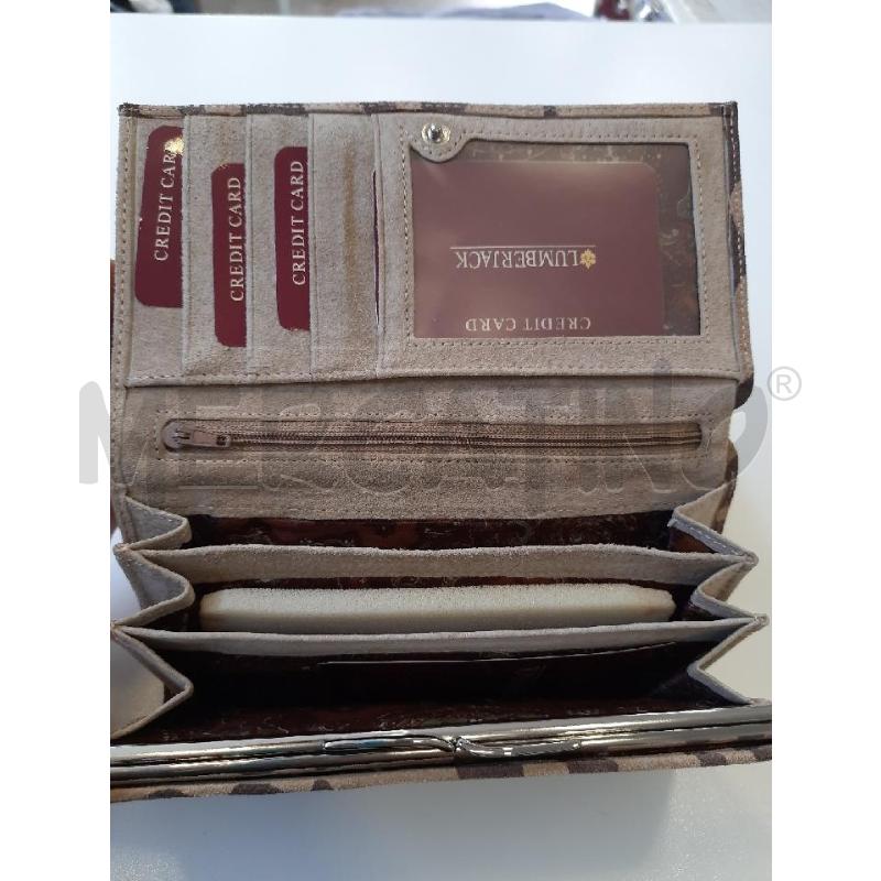PORTA FOGLIO CAVALLI BEIGE MARRONE  | Mercatino dell'Usato Roma rebibbia 3