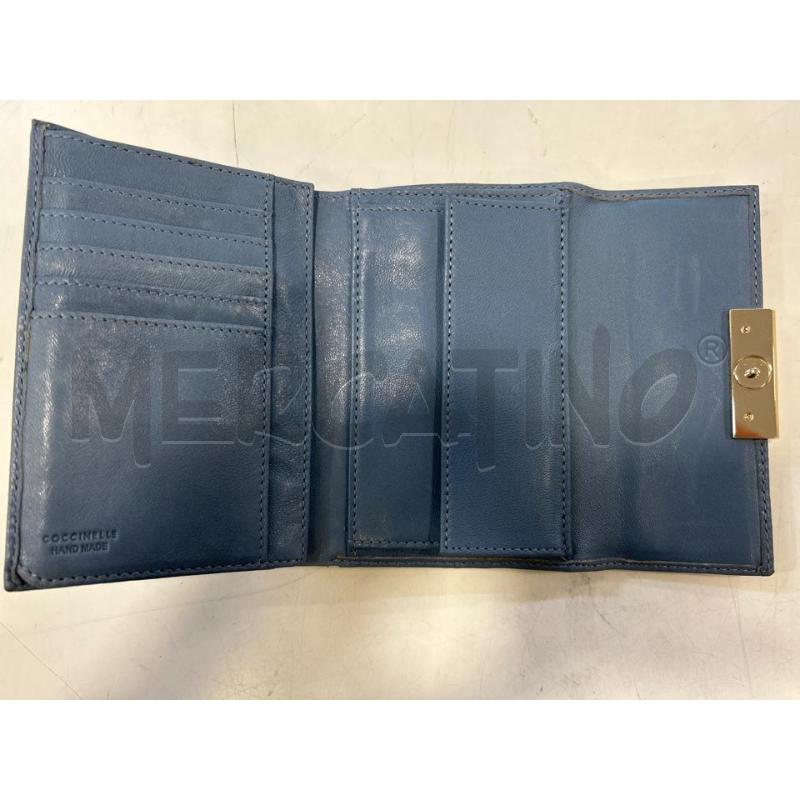 PORTA FOGLIO COCCINELLE MARRONE B AZZURRO | Mercatino dell'Usato Roma rebibbia 2