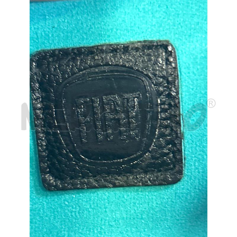 PORTA FOGLIO FIAT 500 VERDE NERO LOGO FUCSIA | Mercatino dell'Usato Roma rebibbia 3