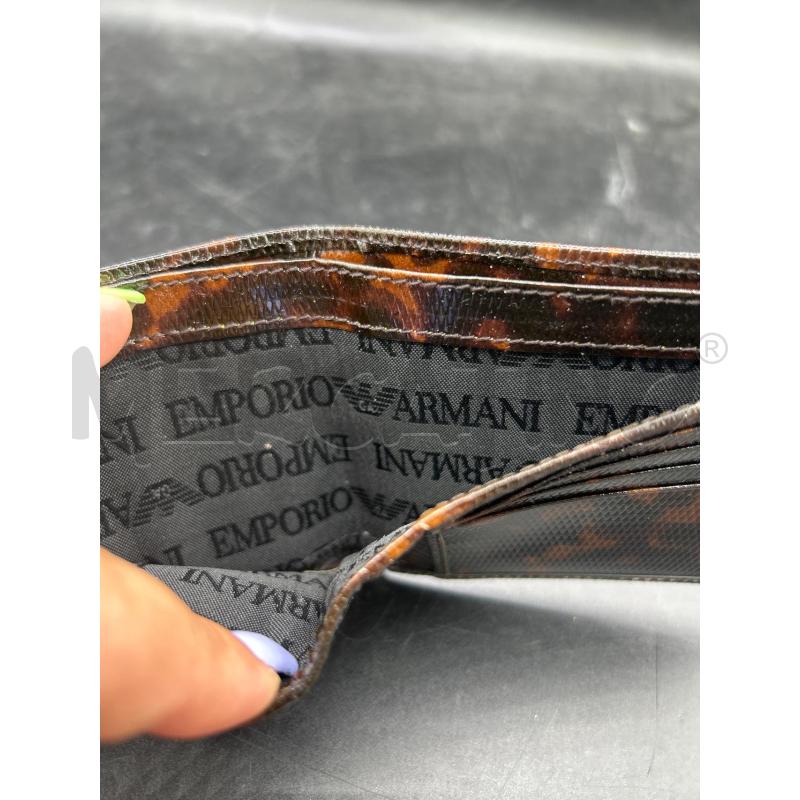PORTA FOGLIO MACULATO EMPORIO ARMANI | Mercatino dell'Usato Roma rebibbia 3