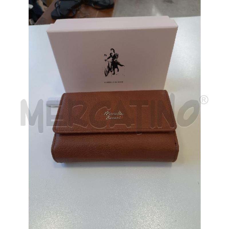 PORTA FOGLIO MARIELLA BURANI MARRONE | Mercatino dell'Usato Roma rebibbia 1
