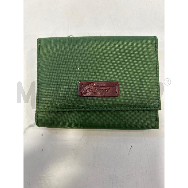 PORTA FOGLIO PICCOLO GATTINONI VERDE TESSUTO | Mercatino dell'Usato Roma rebibbia 1