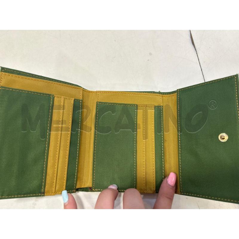 PORTA FOGLIO PICCOLO GATTINONI VERDE TESSUTO | Mercatino dell'Usato Roma rebibbia 2