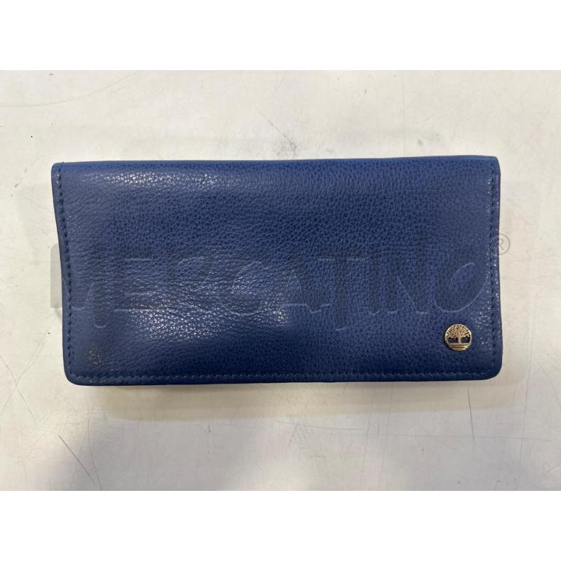 PORTA FOGLIO TIMBERLAND BLU PELLE | Mercatino dell'Usato Roma rebibbia 1