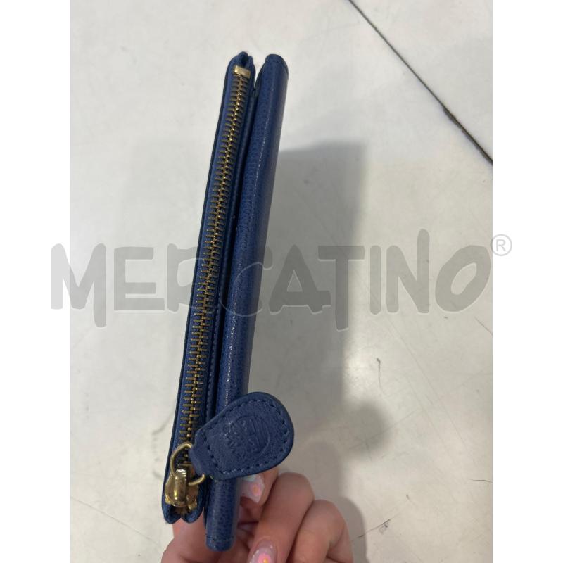 PORTA FOGLIO TIMBERLAND BLU PELLE | Mercatino dell'Usato Roma rebibbia 3