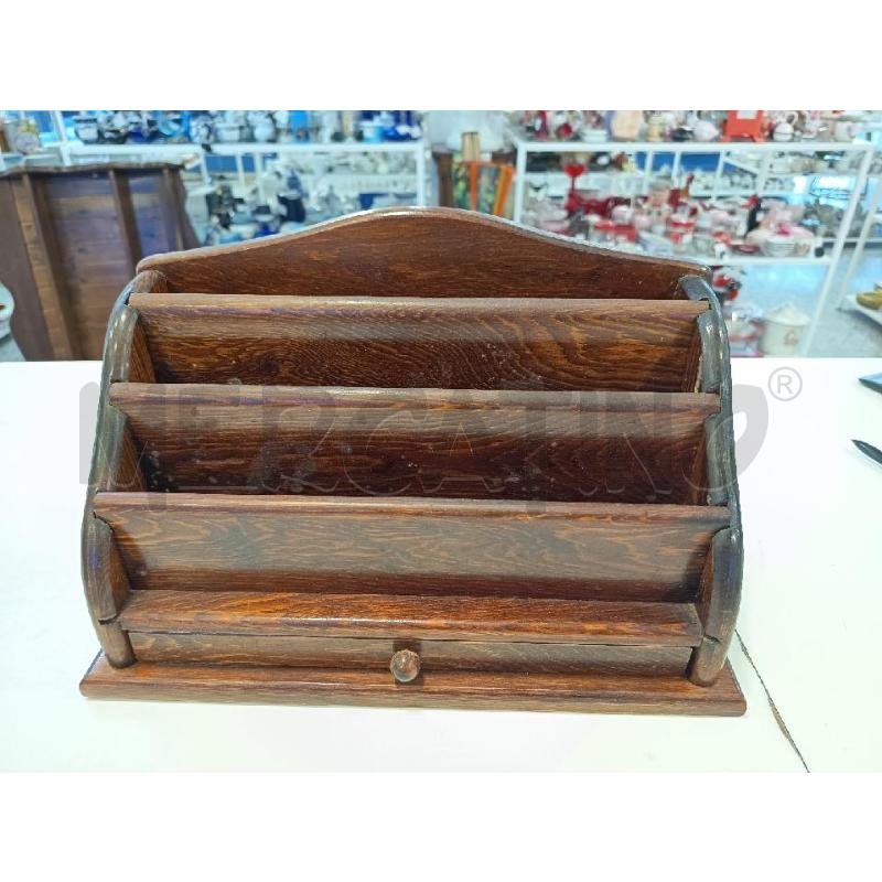 PORTA LETTERE DA SCRIVANIA LEGNO | Mercatino dell'Usato Roma rebibbia 1