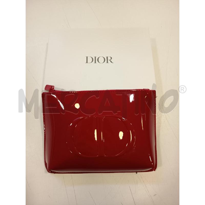 PORTA TRUCCHI DIOR ROSSA LUCIDO | Mercatino dell'Usato Roma rebibbia 1