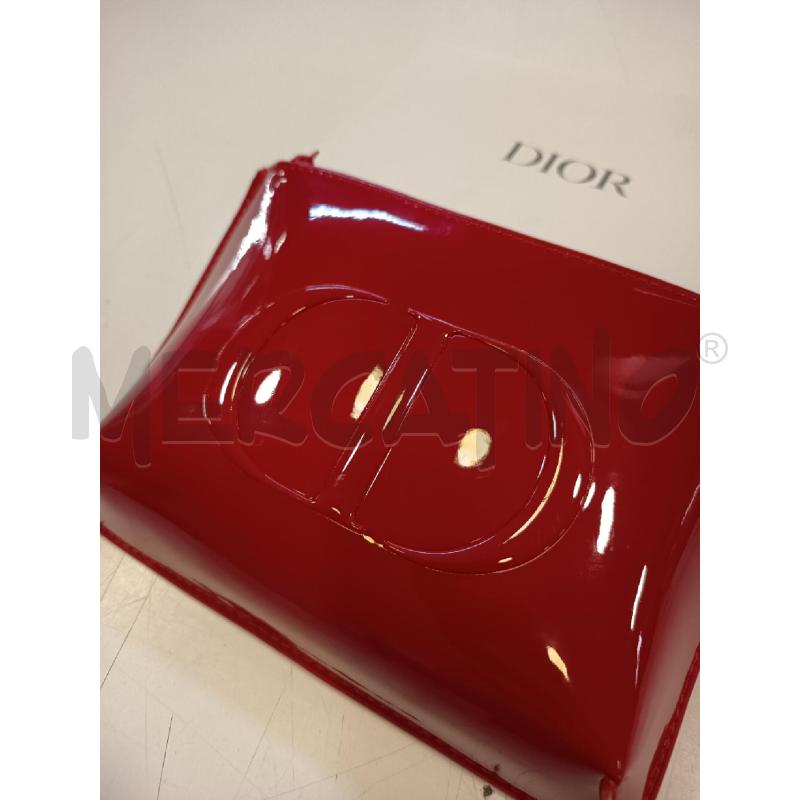 PORTA TRUCCHI DIOR ROSSA LUCIDO | Mercatino dell'Usato Roma rebibbia 2