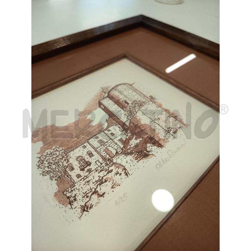 QUADRETTO PAESAGGIO CHIESA FIRMA BUCCINI | Mercatino dell'Usato Roma rebibbia 2