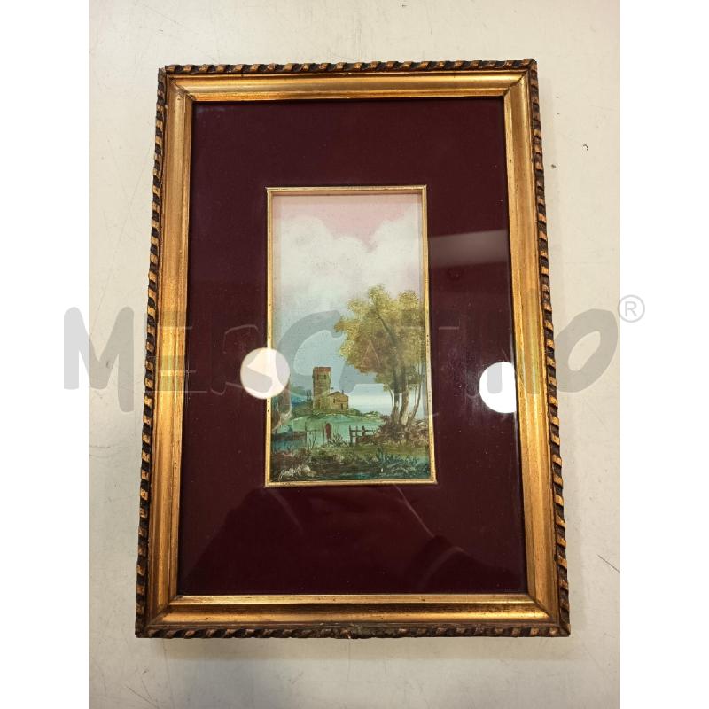 QUADRETTO VERTICALE ALBERO CASOLARE 23X33 | Mercatino dell'Usato Roma rebibbia 1