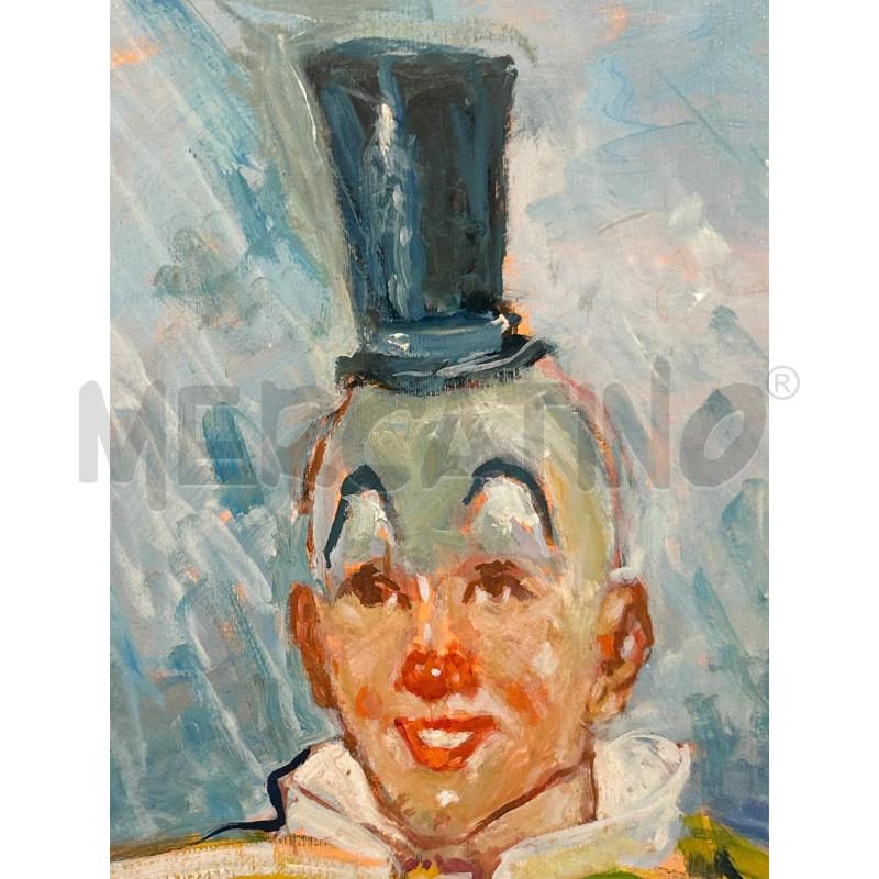 QUADRO CLOWN FIRMA RESTAINO C/DOR | Mercatino dell'Usato Roma rebibbia 2