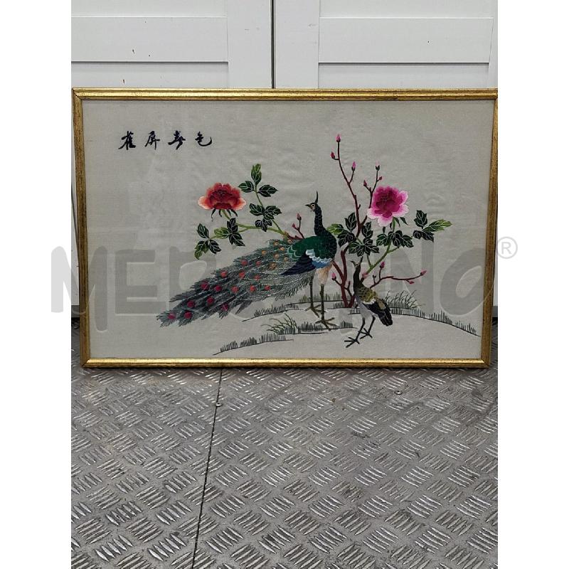 QUADRO ORIENTALE STOFFA DA RIV | Mercatino dell'Usato Roma rebibbia 1