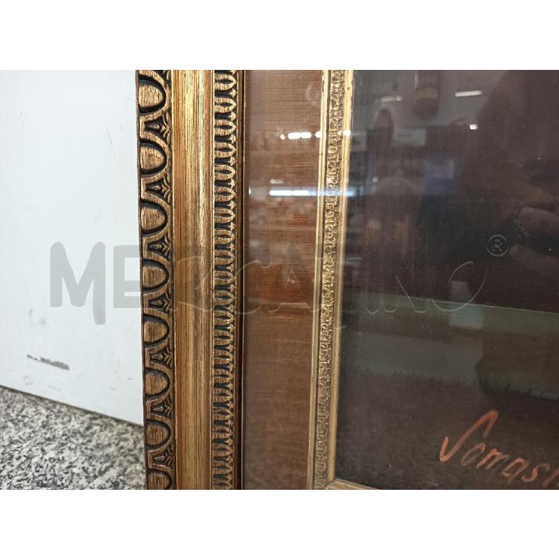 QUADRO PAESAGGIO AFRICANO CORNICE DORATA | Mercatino dell'Usato Roma rebibbia 3