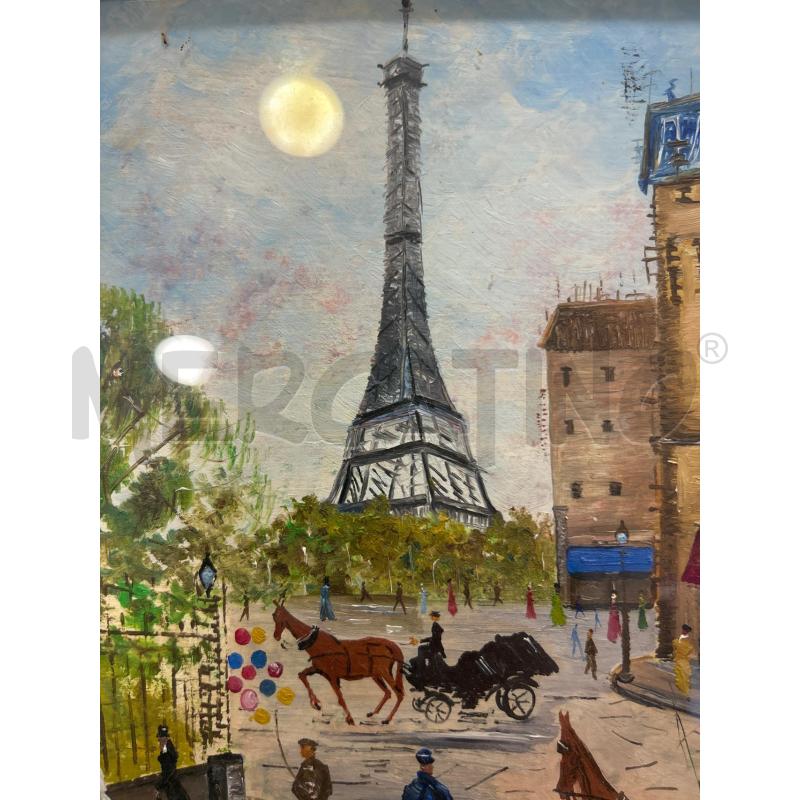 QUADRO VISTA TOUR EIFELLE C DOR NERA 34X38 | Mercatino dell'Usato Roma rebibbia 2