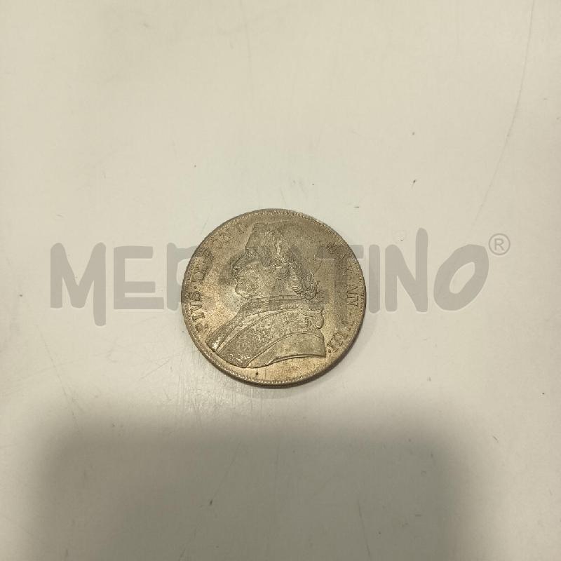 RIPROD MONETA 5 LIRE 1870 PIO IX | Mercatino dell'Usato Roma rebibbia 1