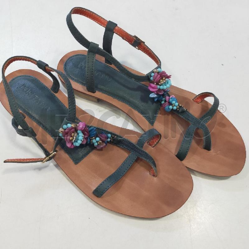 SANDALI DONNA POSITANO PIETRE COLORATE | Mercatino dell'Usato Roma rebibbia 1