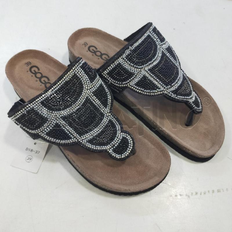 SANDALI INFRADITO DONNA GOGO SHOES PERLINE BIANCHE MARR | Mercatino dell'Usato Roma rebibbia 1
