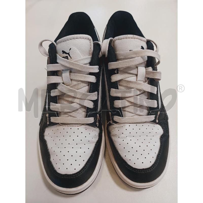SCARPE BAMBINO PUMA BIANCHE NERE | Mercatino dell'Usato Roma rebibbia 1