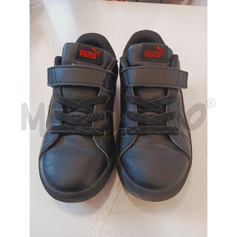 SCARPE BAMBINO PUMA NERE SCRITTA ROSSA | Mercatino dell'Usato Roma rebibbia 1