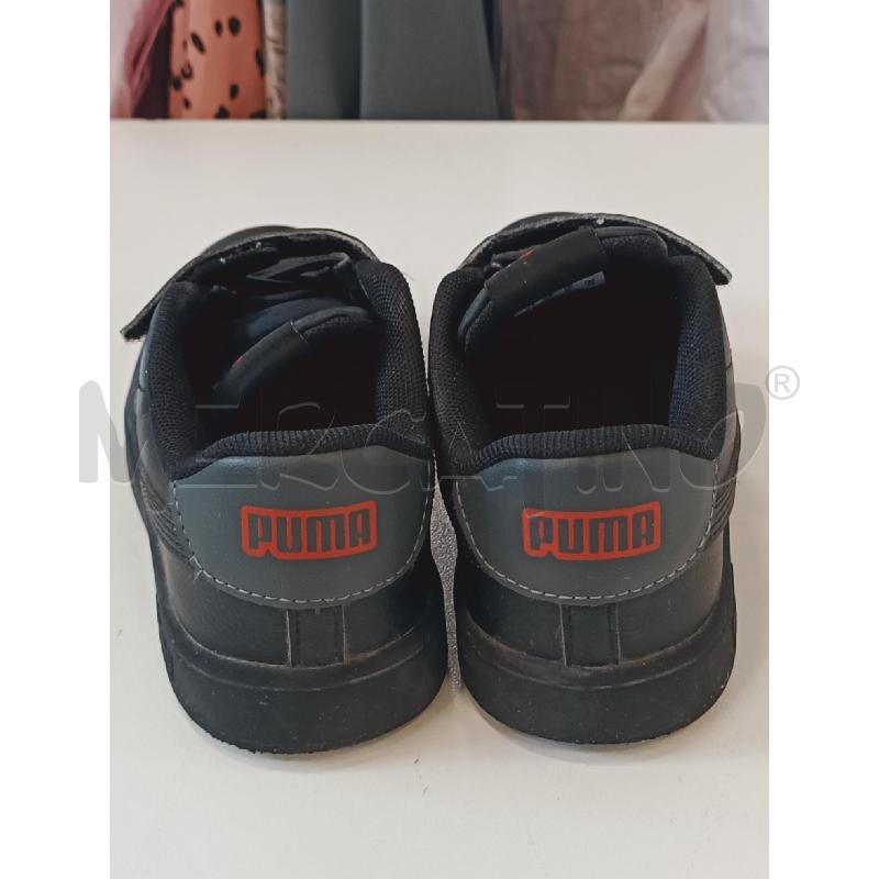SCARPE BAMBINO PUMA NERE SCRITTA ROSSA | Mercatino dell'Usato Roma rebibbia 3