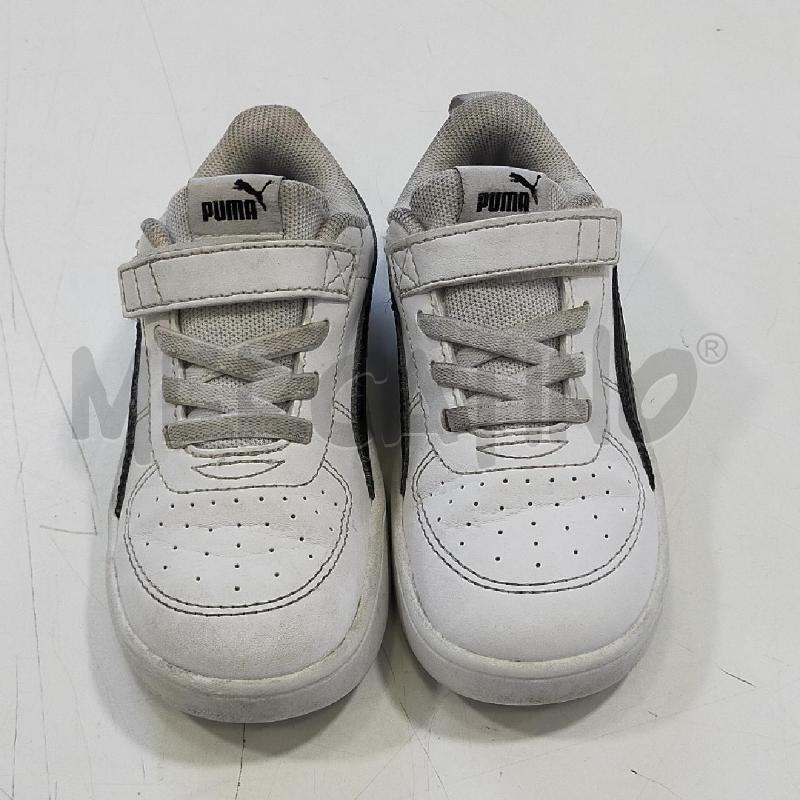 SCARPE BIMBO PUMA BIANCHE FASCIA NERA | Mercatino dell'Usato Roma rebibbia 1