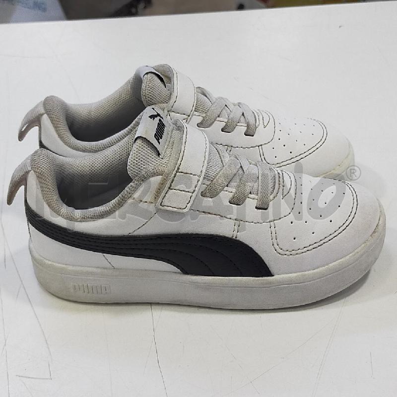 SCARPE BIMBO PUMA BIANCHE FASCIA NERA | Mercatino dell'Usato Roma rebibbia 2