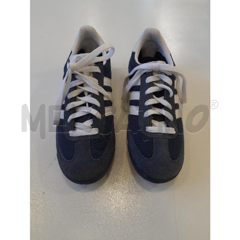 SCARPE DONNA ADIDAS BLU DET BIANCHI  | Mercatino dell'Usato Roma rebibbia 2