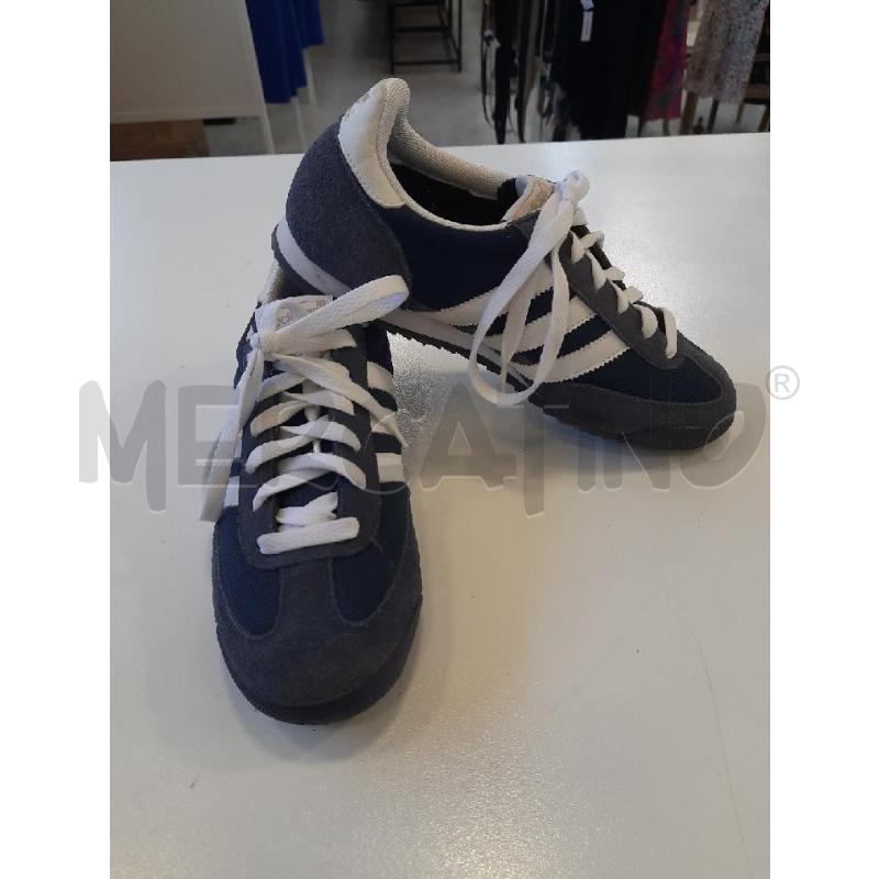 SCARPE DONNA ADIDAS BLU DET BIANCHI  | Mercatino dell'Usato Roma rebibbia 3