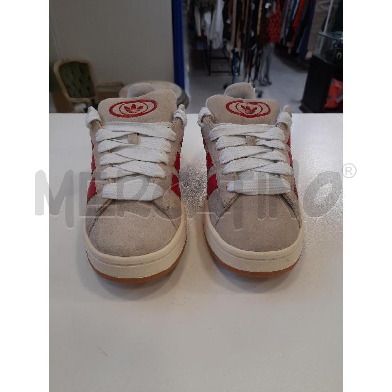 SCARPE DONNA ADIDAS CAMPUS BEIGE ROSSE  | Mercatino dell'Usato Roma rebibbia 1