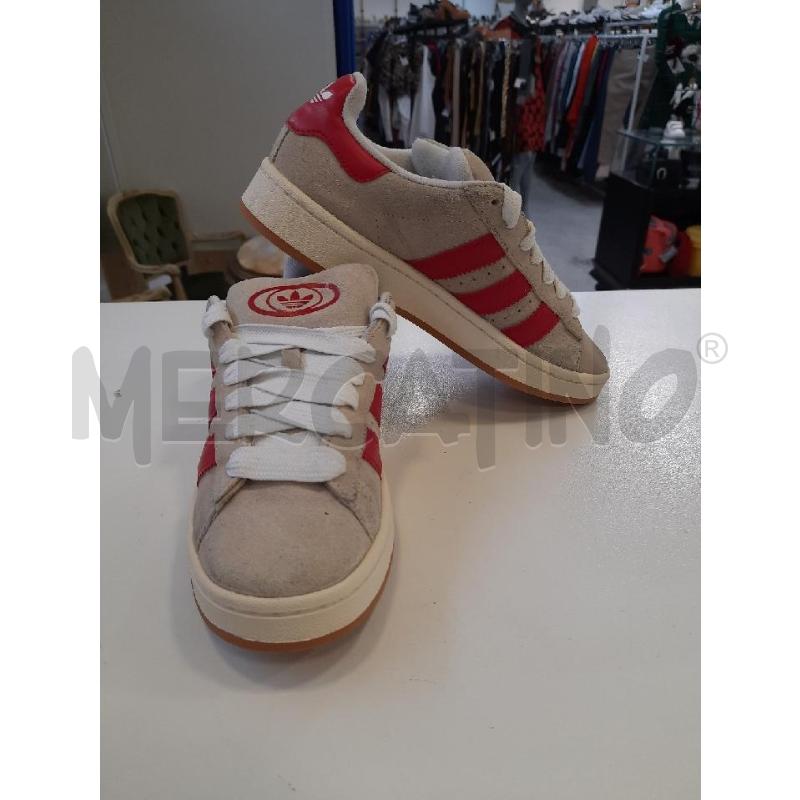 SCARPE DONNA ADIDAS CAMPUS BEIGE ROSSE  | Mercatino dell'Usato Roma rebibbia 2