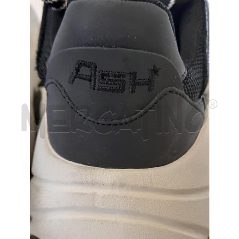 SCARPE DONNA ASH SNEAKER NERE ROSA | Mercatino dell'Usato Roma rebibbia 4