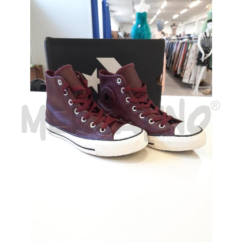 SCARPE DONNA CONVERSE PELLE BORDEAUX | Mercatino dell'Usato Roma rebibbia 1