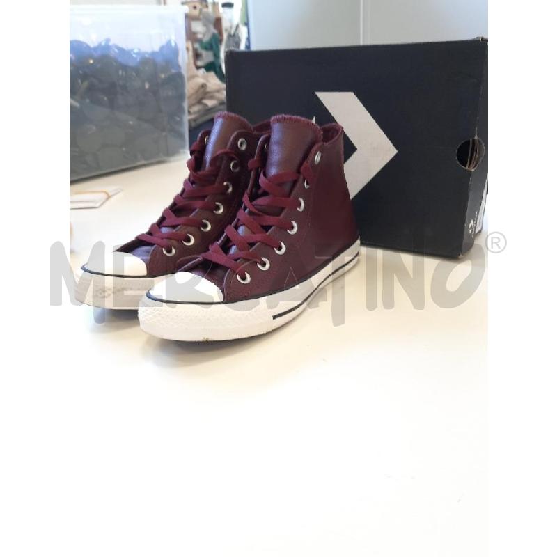 SCARPE DONNA CONVERSE PELLE BORDEAUX | Mercatino dell'Usato Roma rebibbia 2