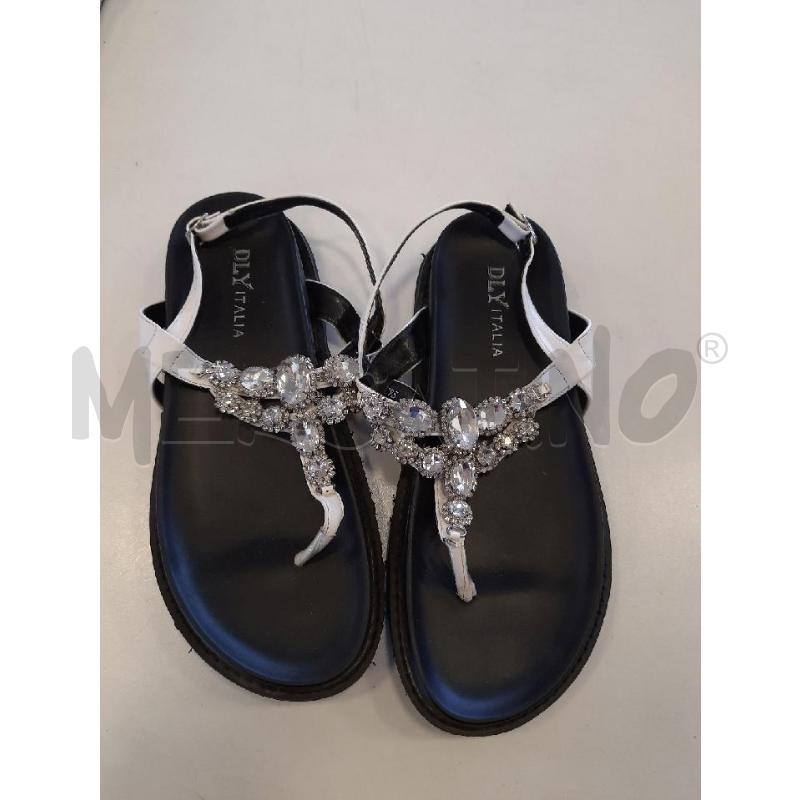 SCARPE DONNA DLY ITALIA BIANCHI ZIRCONI  | Mercatino dell'Usato Roma rebibbia 1