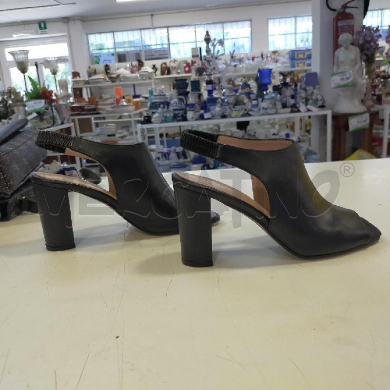 SCARPE DONNA FRANCESCA MILANO TACCO NERO  | Mercatino dell'Usato Roma rebibbia 3
