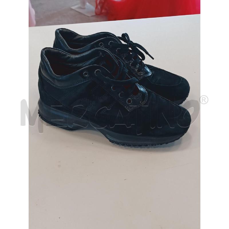 SCARPE DONNA HOGAN NERE LUCIDE | Mercatino dell'Usato Roma rebibbia 1