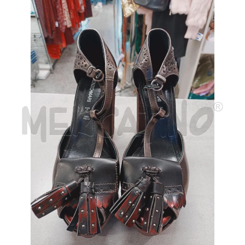 SCARPE DONNA LORENZO MARI VERA PELLE TACCO ALTO 2NAPPE | Mercatino dell'Usato Roma rebibbia 1