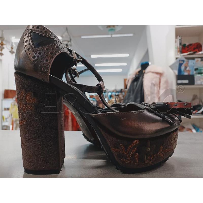 SCARPE DONNA LORENZO MARI VERA PELLE TACCO ALTO 2NAPPE | Mercatino dell'Usato Roma rebibbia 4
