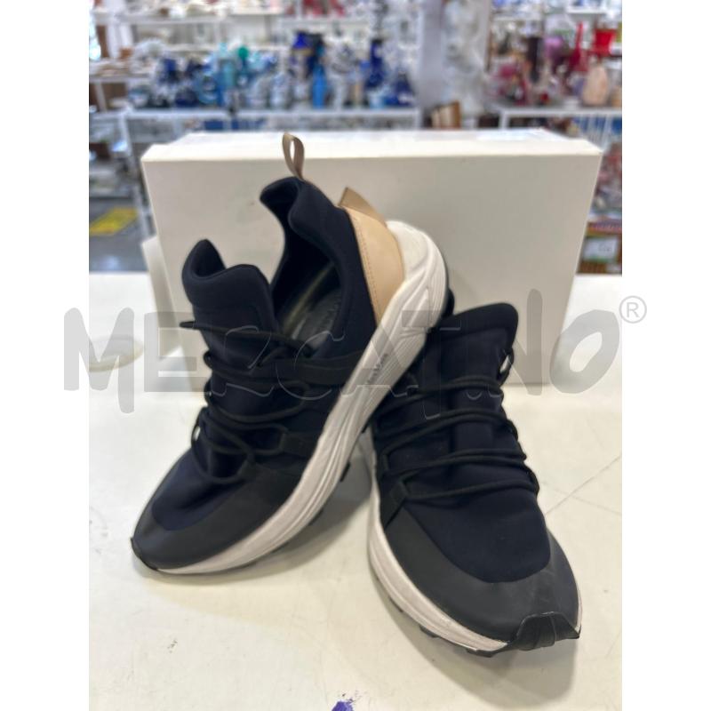 SCARPE DONNA MAXMARA NERE CREMA  | Mercatino dell'Usato Roma rebibbia 1