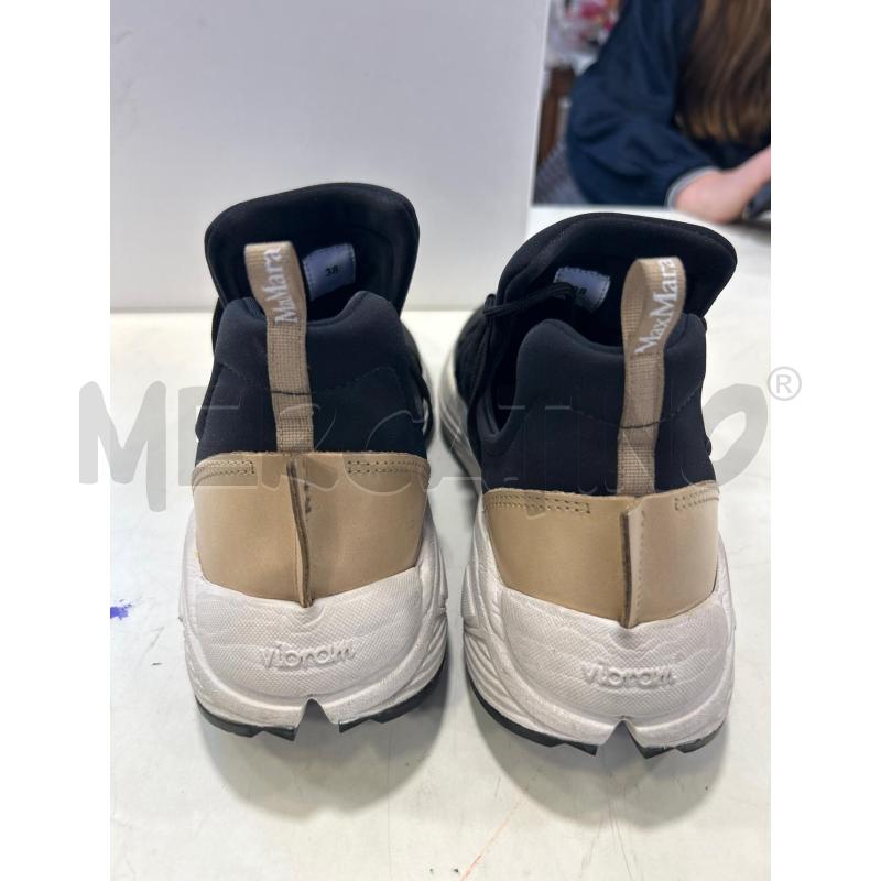 SCARPE DONNA MAXMARA NERE CREMA  | Mercatino dell'Usato Roma rebibbia 3
