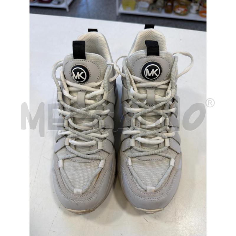 SCARPE DONNA MICHAEL KORS BIANCHE DET NERI  | Mercatino dell'Usato Roma rebibbia 2