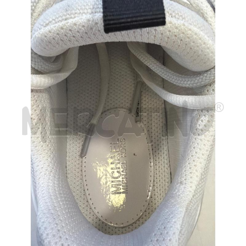 SCARPE DONNA MICHAEL KORS BIANCHE DET NERI  | Mercatino dell'Usato Roma rebibbia 4
