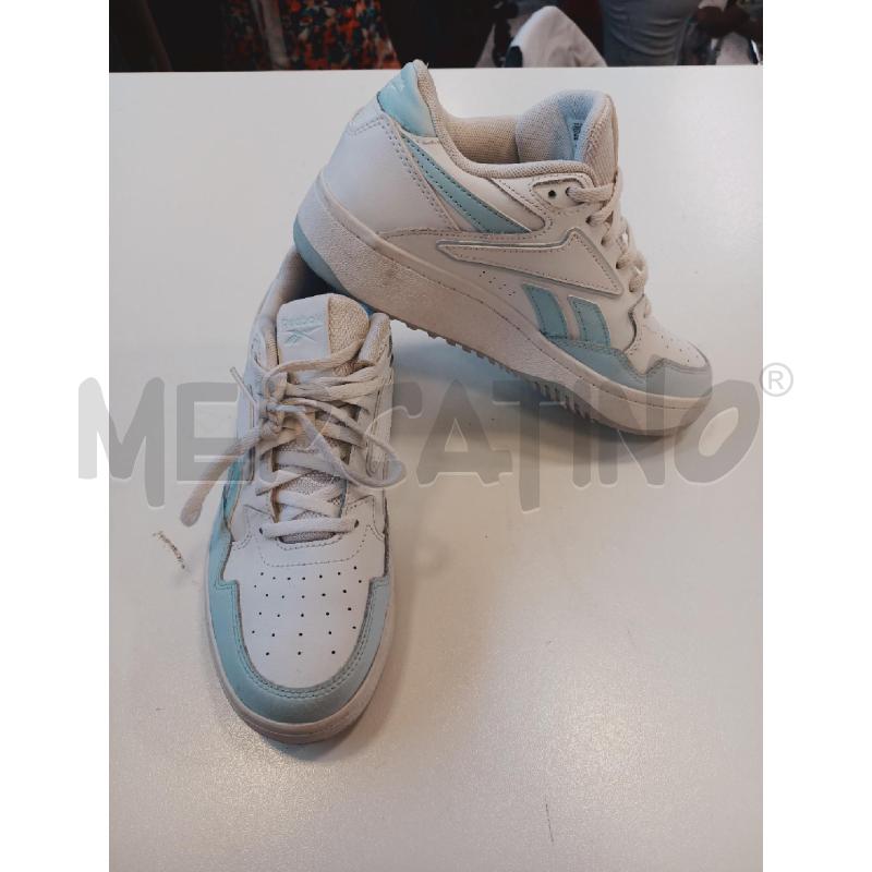 SCARPE DONNA REEBOK BIANCHE CELESTE  | Mercatino dell'Usato Roma rebibbia 3