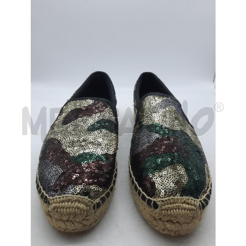 SCARPE DONNA REPLAY T ESPADRILLAS PAILLETTES DORATE/VERDI | Mercatino dell'Usato Roma rebibbia 1