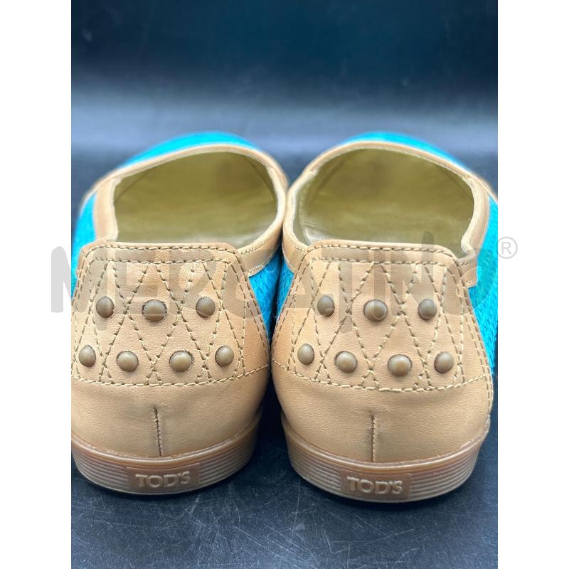 SCARPE DONNA TODS CELESTE BEIGE | Mercatino dell'Usato Roma rebibbia 3