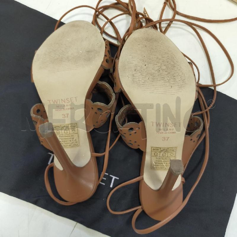 SCARPE DONNA TWINSET CUOIO FORATE | Mercatino dell'Usato Roma rebibbia 3